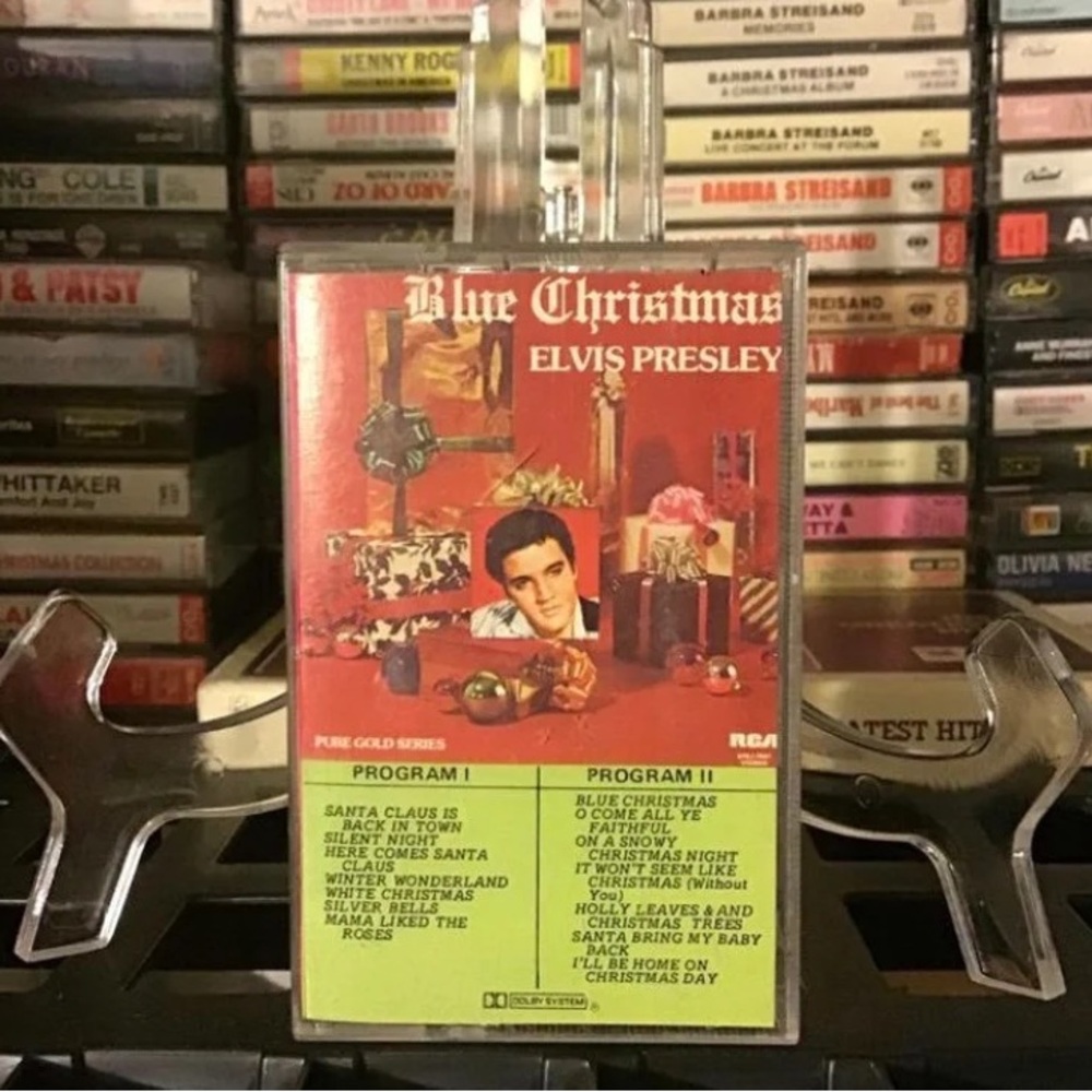 1976 Elvis Blue Christmas cassette tape